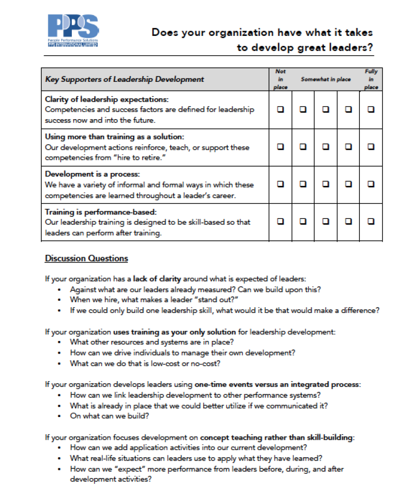 Does Your Org Have What It Takes